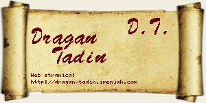 Dragan Tadin vizit kartica